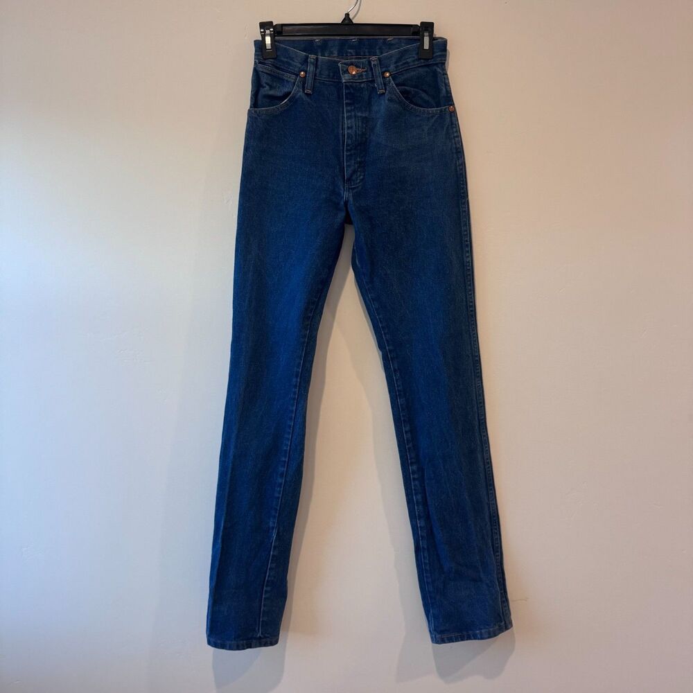 Wrangler Women's Skinny Jeans in Dark Blue Denim